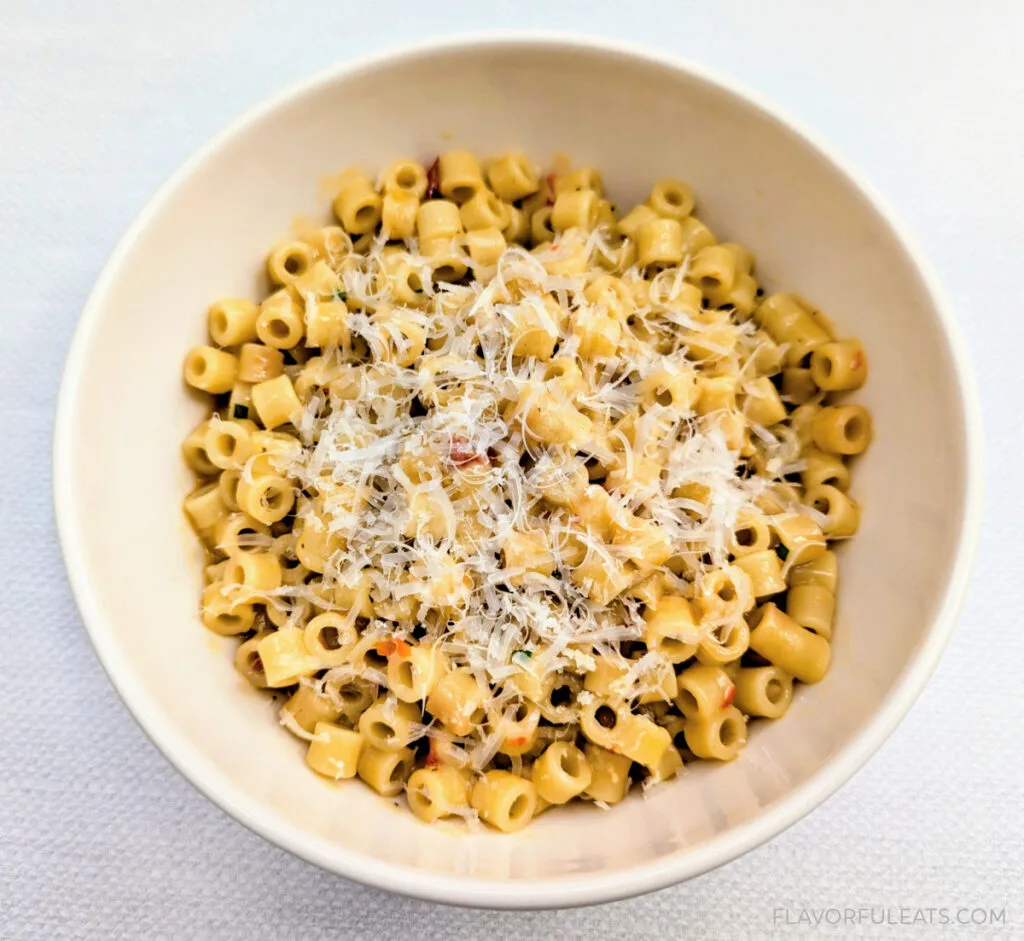 Budget-Friendly Romantic Dinner: Calabrian Chili Butter Ditalini Pasta (One Pan Dish)