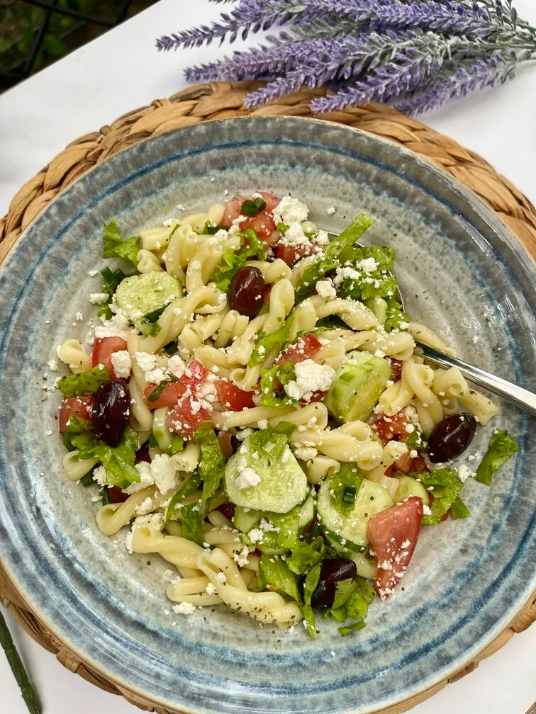 Budget-Friendly Romantic Dinner: Greek Pasta Salad