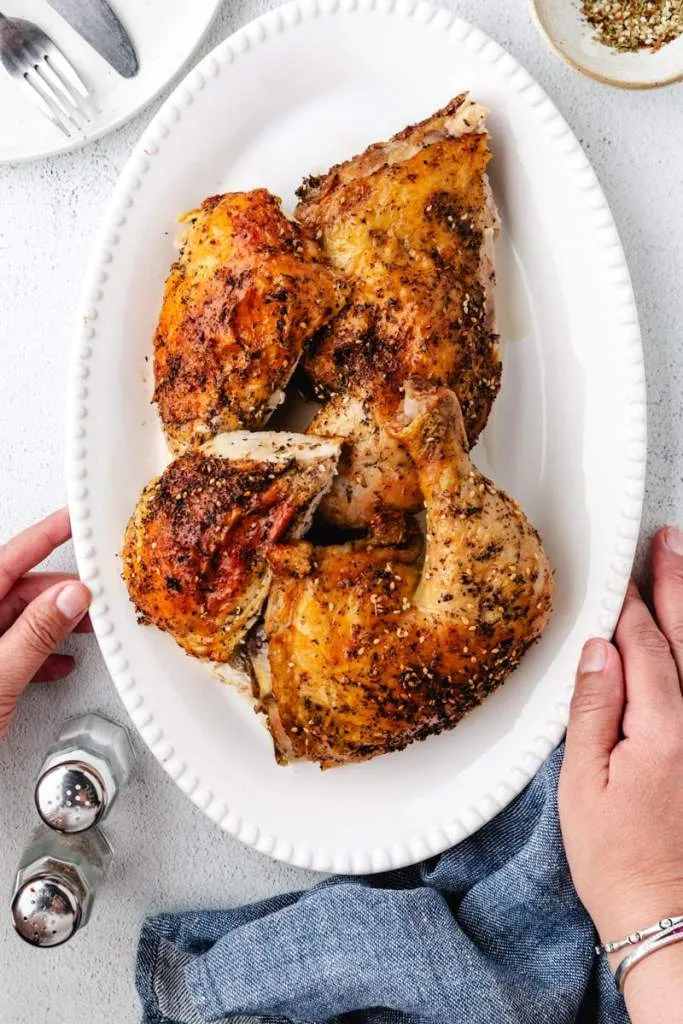 Budget-Friendly Romantic Dinner: Easy Crispy Middle Eastern Spatchcock Chicken