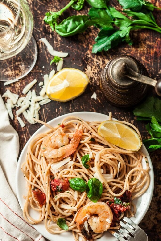 Budget-Friendly Romantic Dinner: Skillet Shrimp Scampi Pasta