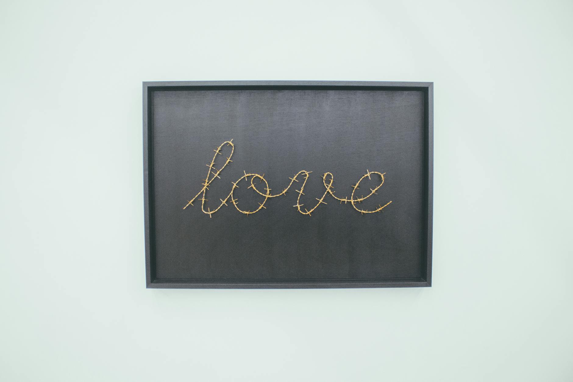 love text sign