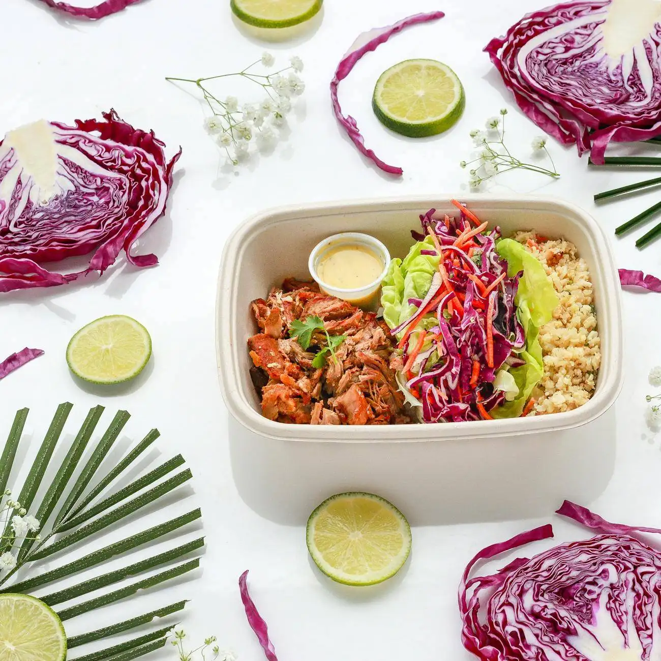 Quick Meals with Ham, Pulled Pork and More a packed meal in a container